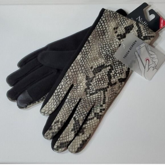 32. Animal Print Snakeskin Design Touchscreen Gloves - Picture 2 of 5
